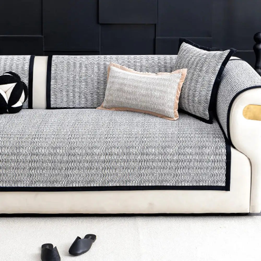 All-Season Chenille Breathable Sofa Protective Non-Slip Stretch Couch Cover