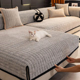 All-Season Chenille Breathable Sofa Protective Non-Slip Stretch Couch Cover