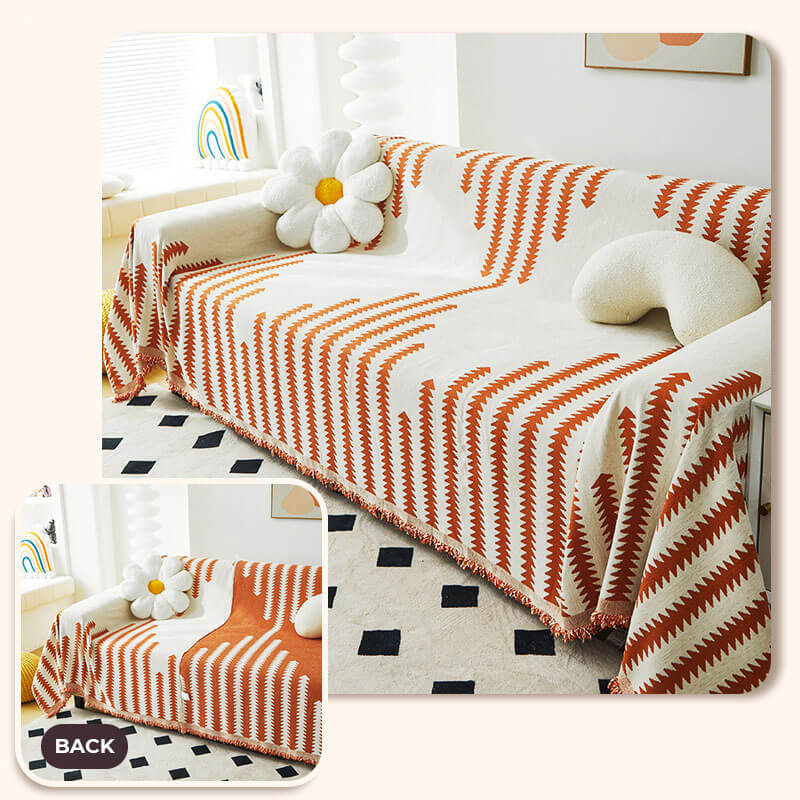 All-seasons Chenille Fabric Double-sided Anti-scratch Home Decoration Stretch Couch Cover