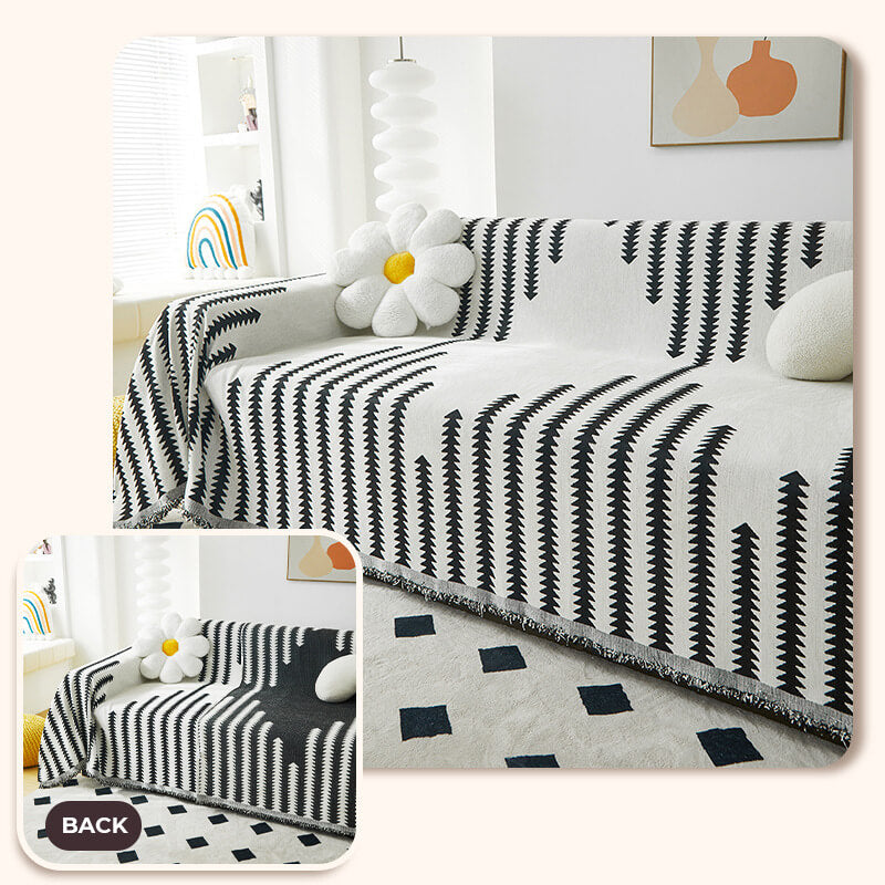All-seasons Chenille Fabric Double-sided Anti-scratch Home Decoration Stretch Couch Cover