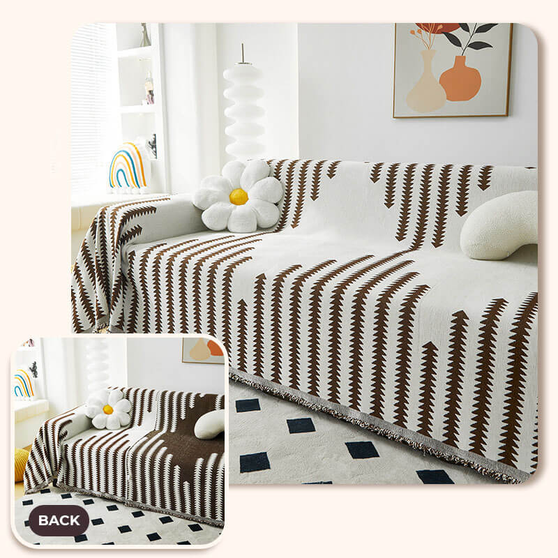 All-seasons Chenille Fabric Double-sided Anti-scratch Home Decoration Stretch Couch Cover