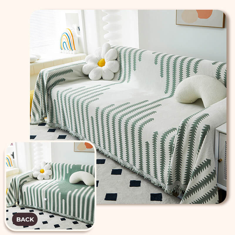 All-seasons Chenille Fabric Double-sided Anti-scratch Home Decoration Stretch Couch Cover