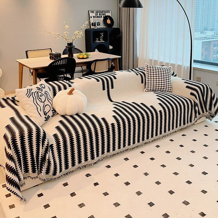 All-seasons Chenille Fabric Double-sided Anti-scratch Home Decoration Stretch Couch Cover