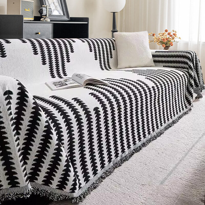 All-seasons Chenille Fabric Double-sided Anti-scratch Home Decoration Stretch Couch Cover