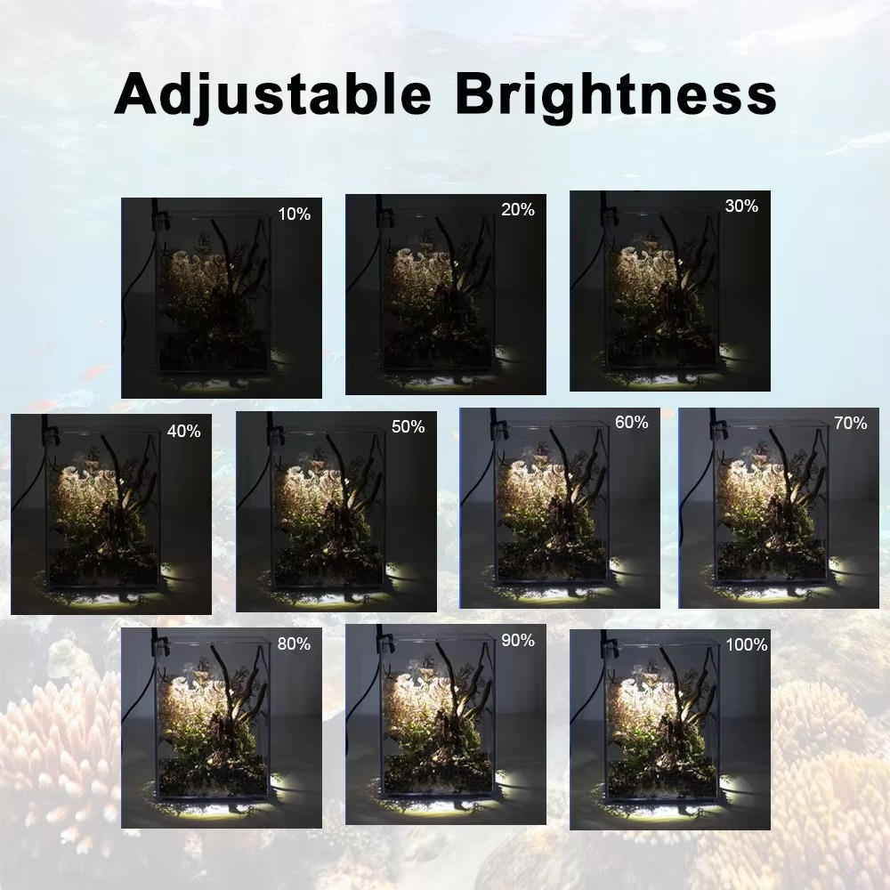 Aquarium LED Light | Adjustable Brightness and Color Modes | Compact Design 6