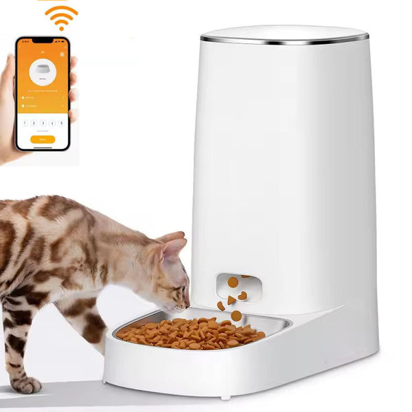 Automatic Cat Feeder | Smart WiFi-Controlled Cat Food Dispenser | Reliable Large Capacity Pet Feeder 0