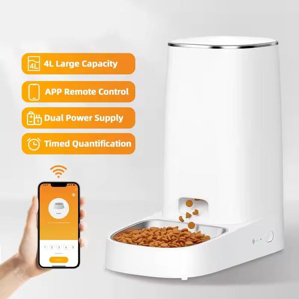 Automatic Cat Feeder | Smart WiFi-Controlled Cat Food Dispenser | Reliable Large Capacity Pet Feeder 1