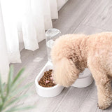 Automatic Pet Feeder | Durable Plastic 2-in-1 Food and Water Dispenser | Space-Saving Corner Design 1