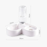 Automatic Pet Feeder | Durable Plastic 2-in-1 Food and Water Dispenser | Space-Saving Corner Design 4