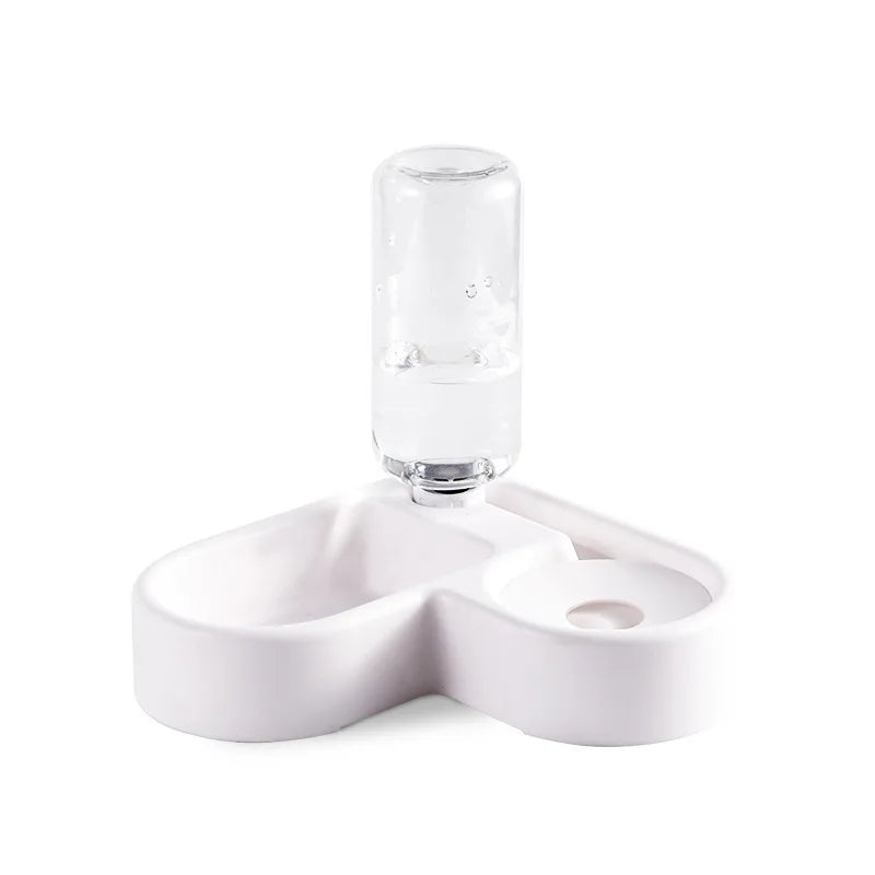 Automatic Pet Feeder | Durable Plastic 2-in-1 Food and Water Dispenser | Space-Saving Corner Design 6