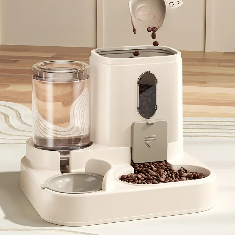 Automatic Pet Feeder and Water Dispenser | Durable Anti-Tip Design for Cats and Dogs 0