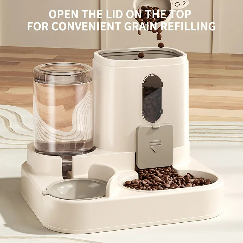 Automatic Pet Feeder and Water Dispenser | Durable Anti-Tip Design for Cats and Dogs 1