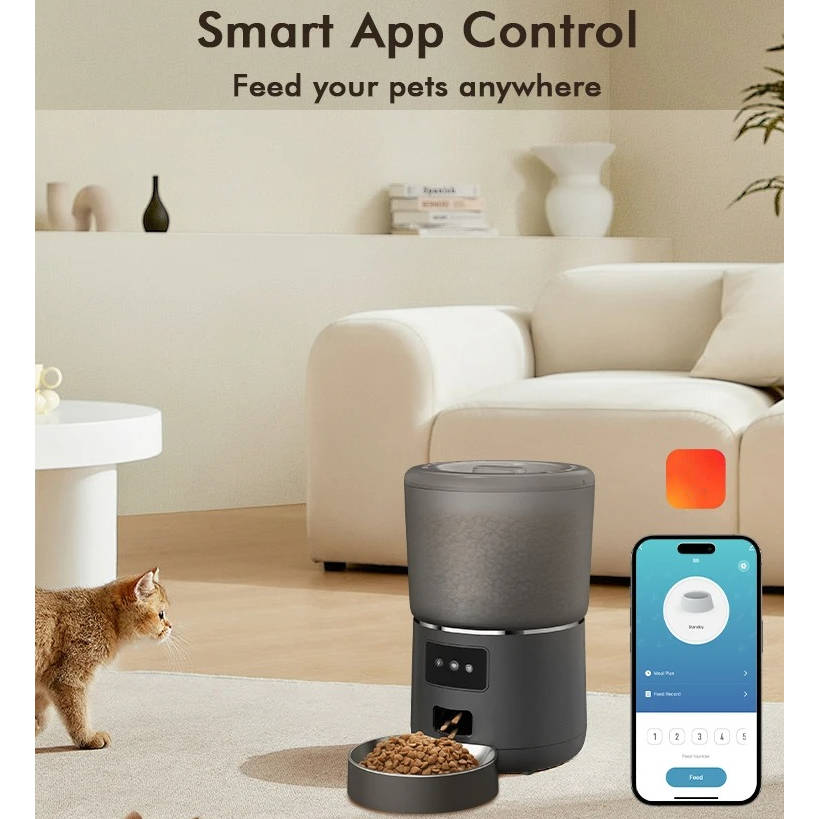 Automatic Smart Pet Feeder | Stainless Steel Bowl | Precision Portion Control 3