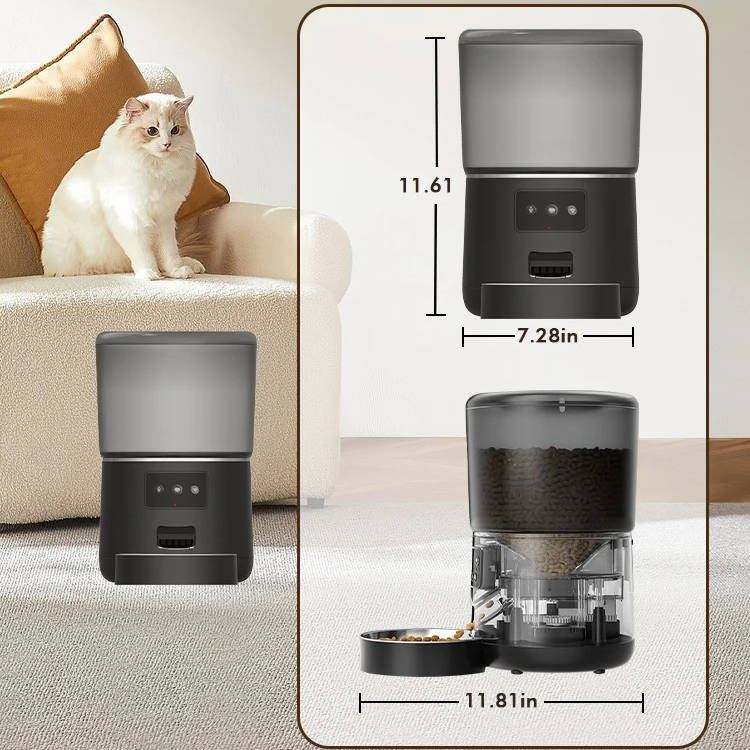 Automatic Smart Pet Feeder | Stainless Steel Bowl | Precision Portion Control 5