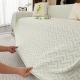 Breathable Cooling Ice Silk Heat-Absorbing Large Sofa Blanket Stretch Couch Cover