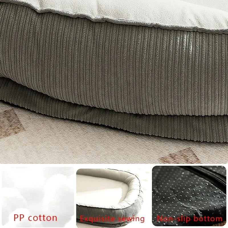 Breathable Cushioned Dog Bed Basket | Soft Mat for Small to Extra-Large Dogs