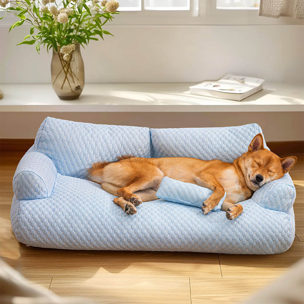 Breathable Ice Silk Dog Bed | Comfortable Cooling Sofa for Pets 1