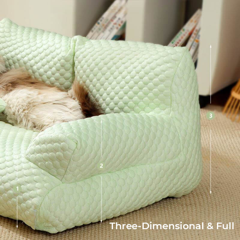 Breathable Ice Silk Dog Bed | Comfortable Cooling Sofa for Pets 7
