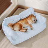 Breathable Ice Silk Dog Bed | Comfortable Cooling Sofa for Pets 8