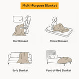 Cartoon Paw Print Chenille Anti-Scratch Throw Anti-Slip Couch Cover