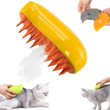 Cat Grooming Brush | Gentle Silicone Bristles for Shedding | Ergonomic Design for All Breeds 0