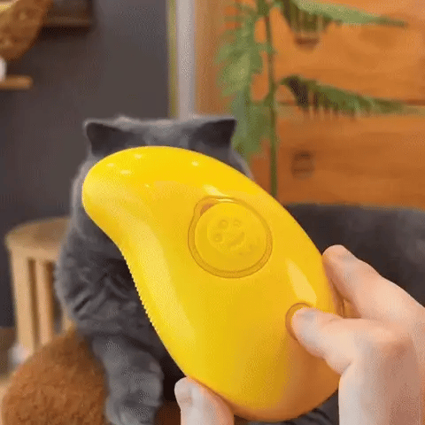 Cat Grooming Brush | Gentle Silicone Bristles for Shedding | Ergonomic Design for All Breeds 3