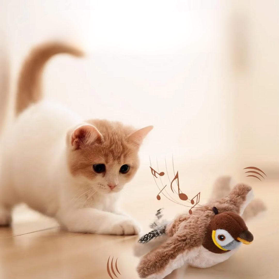 Cat Interactive Motion Toy | Fluttering Bird Design for Engaging Play 0
