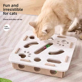 Cat Interactive Puzzle Toy Box | Durable Felt Play Station for Indoor Cats 3