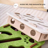 Cat Interactive Puzzle Toy Box | Durable Felt Play Station for Indoor Cats 4