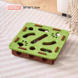 Cat Interactive Puzzle Toy Box | Durable Felt Play Station for Indoor Cats 5