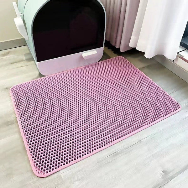Cat Litter Mat | Waterproof Non-Slip Litter Box Mat | Durable Kitty Litter Catching Mat for Clean Paws 1