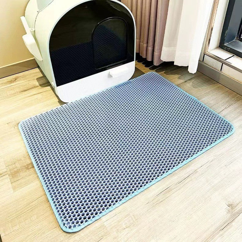Cat Litter Mat | Waterproof Non-Slip Litter Box Mat | Durable Kitty Litter Catching Mat for Clean Paws 2