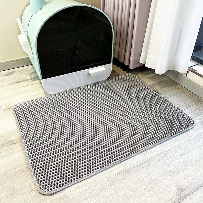 Cat Litter Mat | Waterproof Non-Slip Litter Box Mat | Durable Kitty Litter Catching Mat for Clean Paws 3