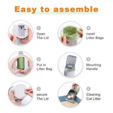 Cat Litter Scoop with Built-In Waste Container | Durable and Efficient Sifting Tool 2