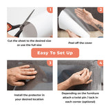 Cat Scratch Protector | Durable Transparent Furniture Guard | Essential Home Accessory for Scratch Prevention 6