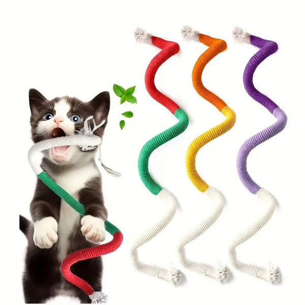 Cat's Chew Toy Set | Durable Cotton Rope with Silvervine Balls 0
