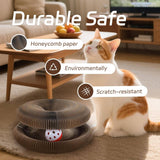 Cat's Eco-Friendly Cardboard Scratcher | Interactive Ball Track Design 3