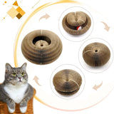Cat's Interactive Cardboard Scratching Board | Durable Foldable Play Area 3