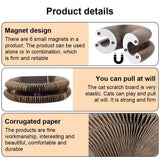 Cat's Interactive Cardboard Scratching Board | Durable Foldable Play Area 5