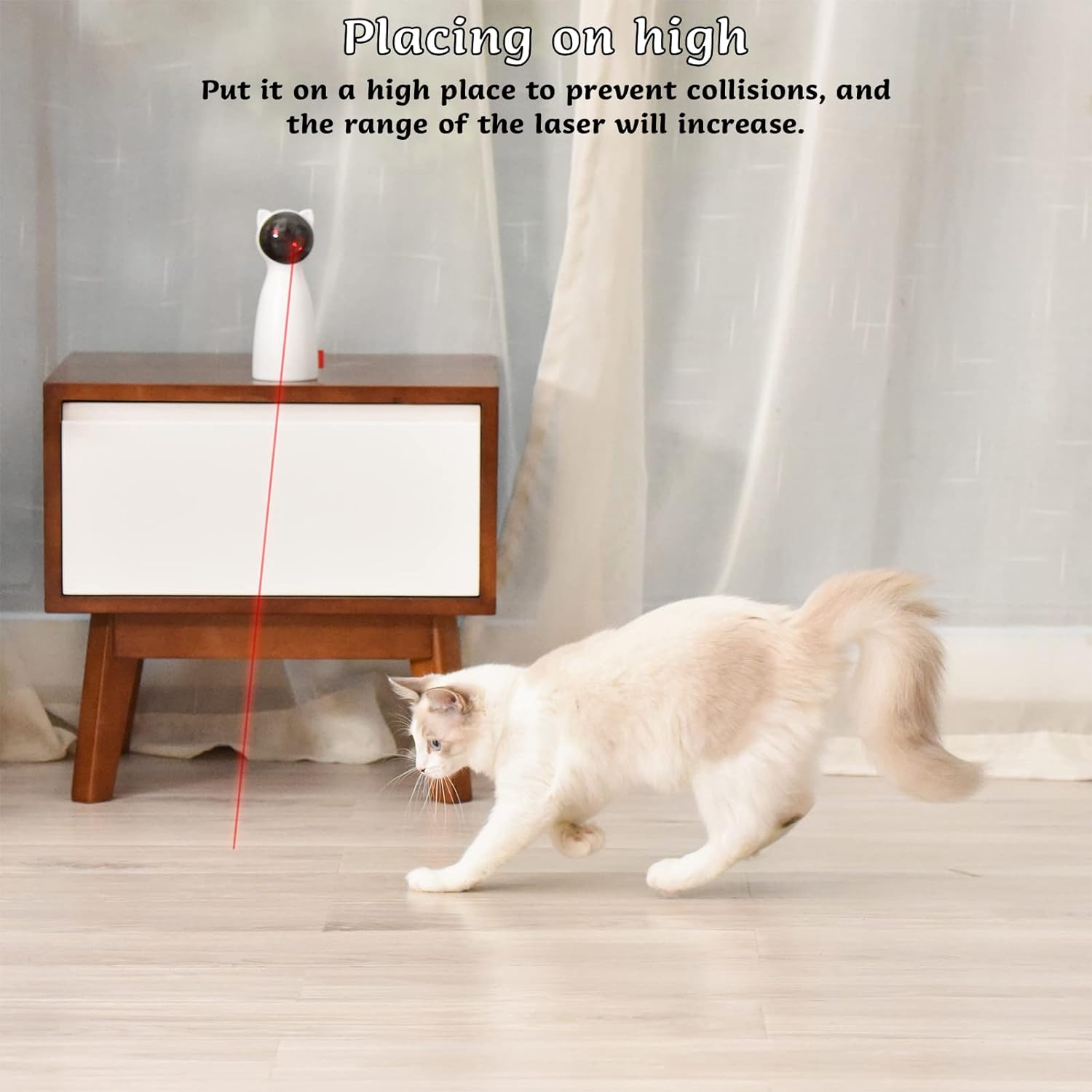 Cat's Interactive Laser Toy | Engaging Automatic Chaser for Active Play 5