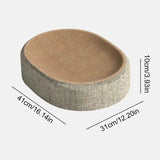 Cat's Sisal Scratching Bed | Comfortable Oval Lounge and Scratch Surface 3