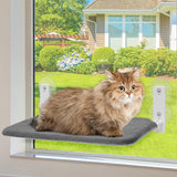 Cat's Window Perch | Dual-Sided Fabric Cat Hammock | Secure Suction Mount 10