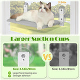 Cat's Window Perch | Dual-Sided Fabric Cat Hammock | Secure Suction Mount 5