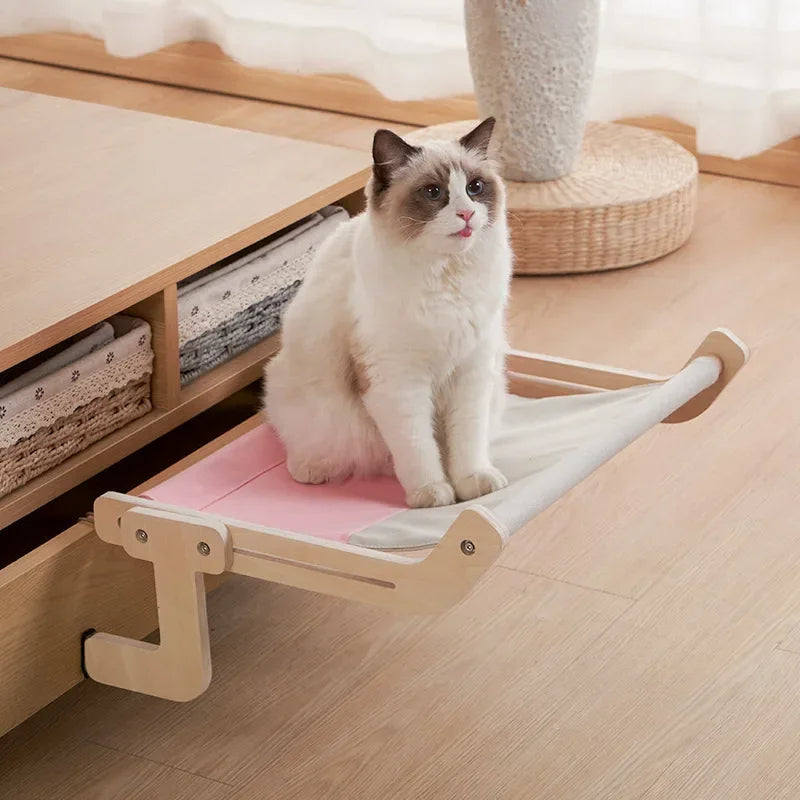 Cat's Wooden Plywood Hammock Bed | Stylish Elevated Lounge for Cats 0
