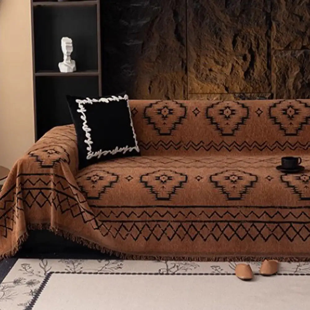 Chenille Retro Durable Scratch-resistant Sofa Protection All-Season Couch Cover