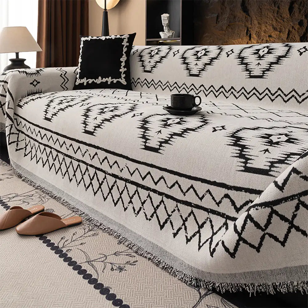 Chenille Retro Durable Scratch-resistant Sofa Protection All-Season Couch Cover