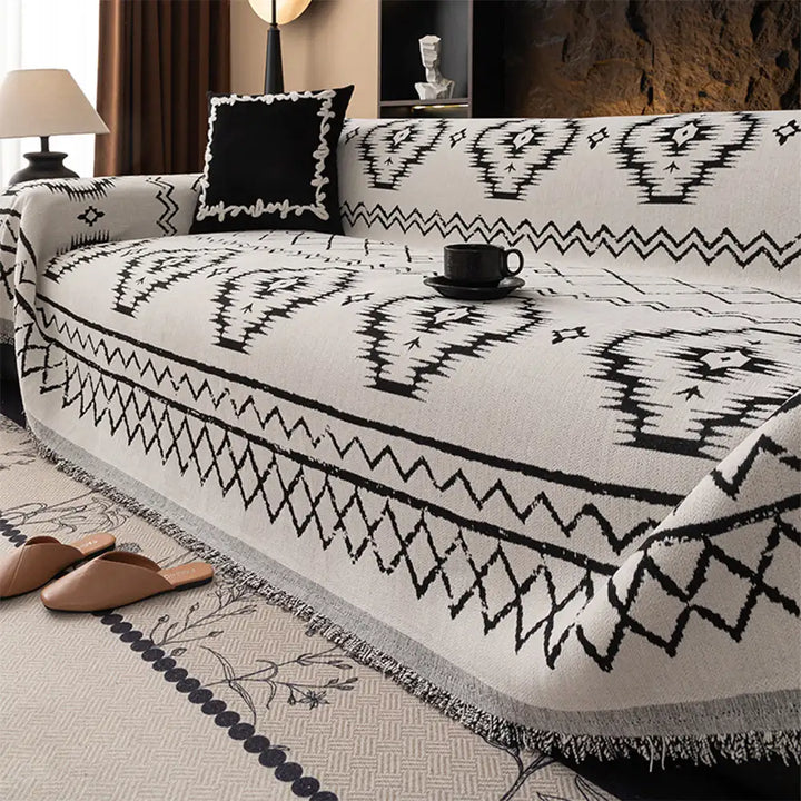 Chenille Retro Durable Scratch-resistant Sofa Protection All-Season Couch Cover
