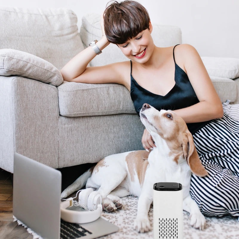 Compact Pet Air Purifier | USB-Powered Odor Neutralizer | Quiet Portable Dander Filter 5