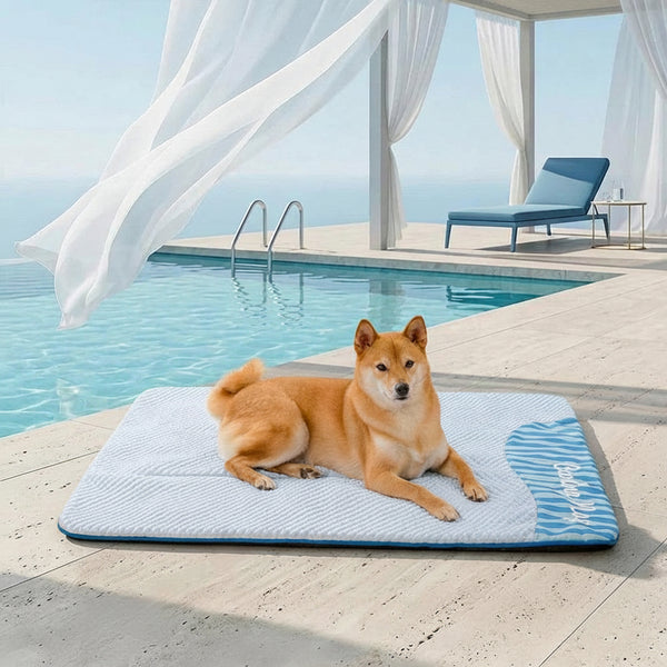 Cooling Dog Mat | Large Washable Non-Slip Bed | Breathable Lightweight Design for Summer 0