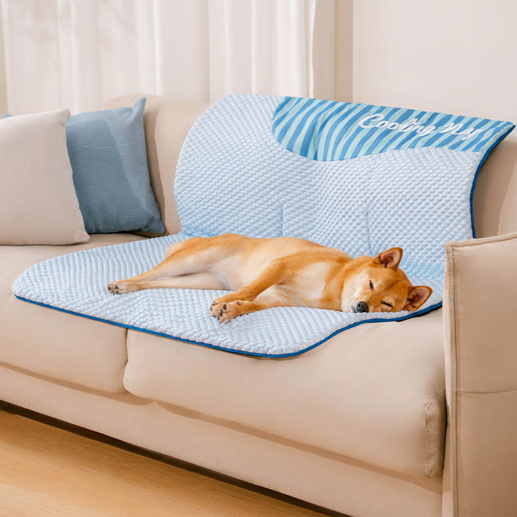 Cooling Dog Mat | Large Washable Non-Slip Bed | Breathable Lightweight Design for Summer 2